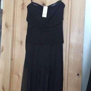 BEBE - Pleated peplum jumpsuit